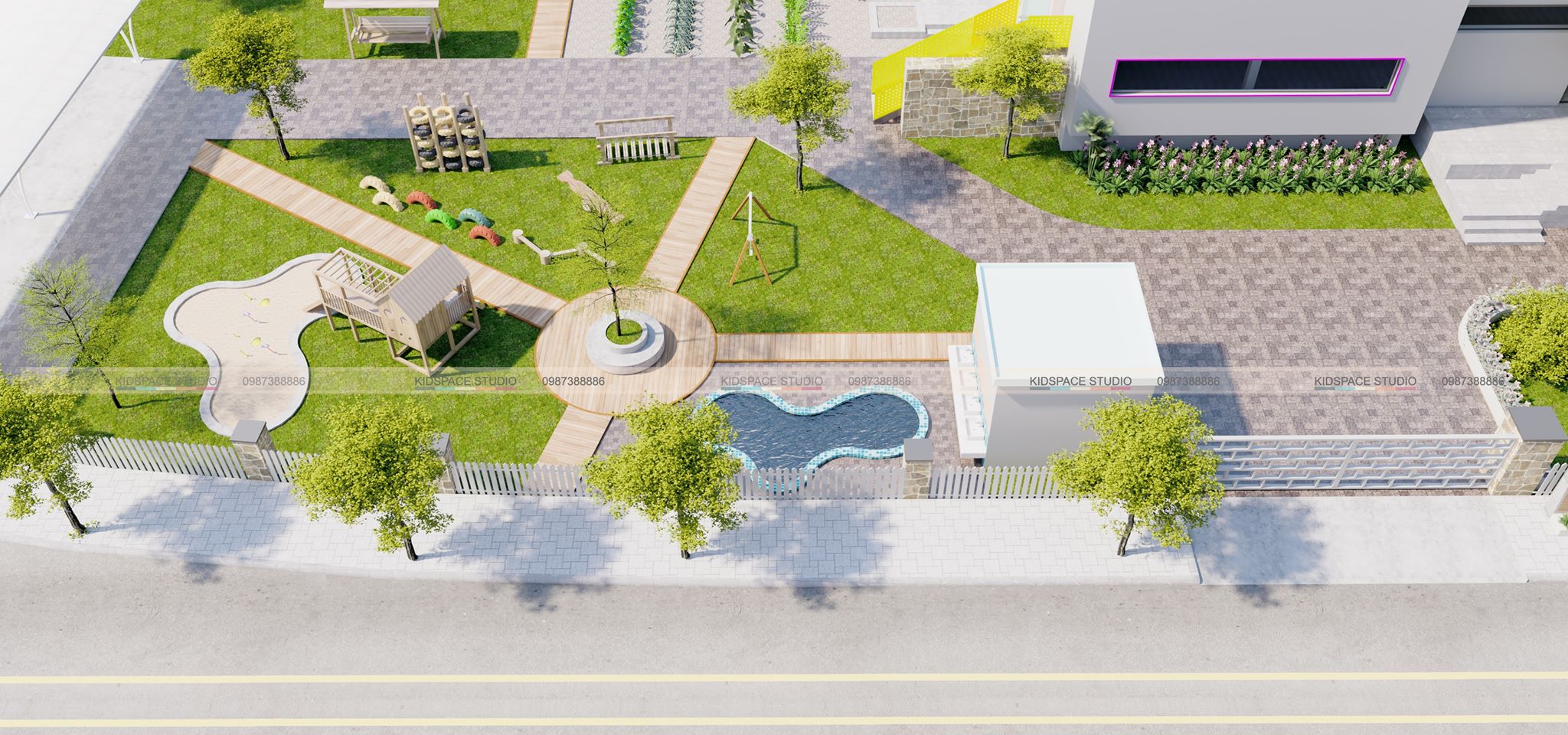 thiết kế trường mầm non Ban Mai - Quảng Ninh 10